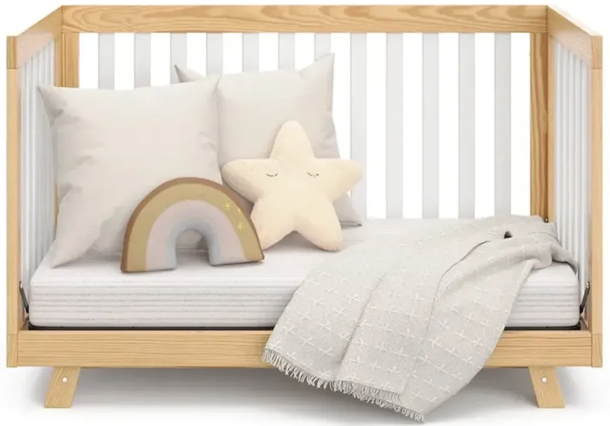 Storkcraft Beckett 3-in-1 Convertible Crib (Natural with White)