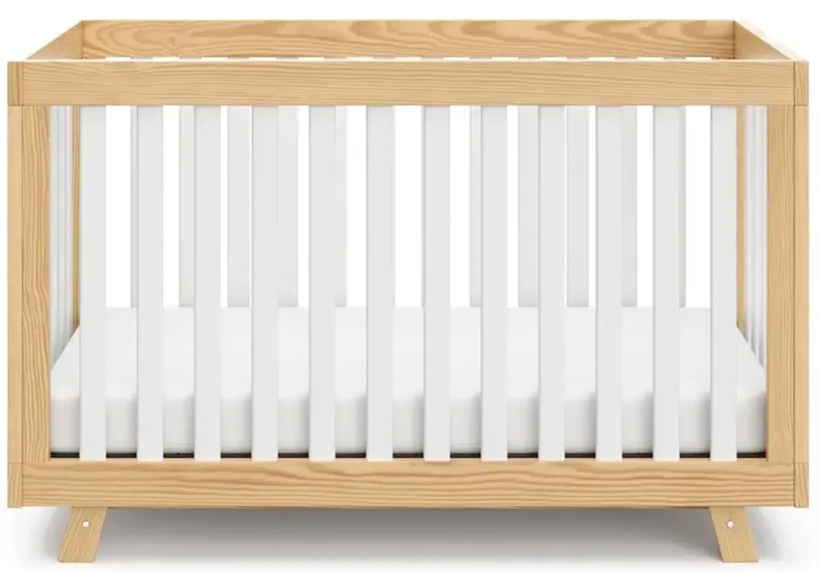 Storkcraft Beckett 3-in-1 Convertible Crib (Natural with White)