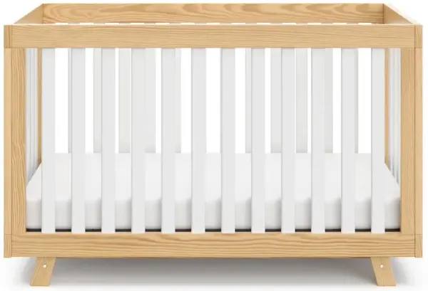 Storkcraft Beckett 3-in-1 Convertible Crib (Natural with White)