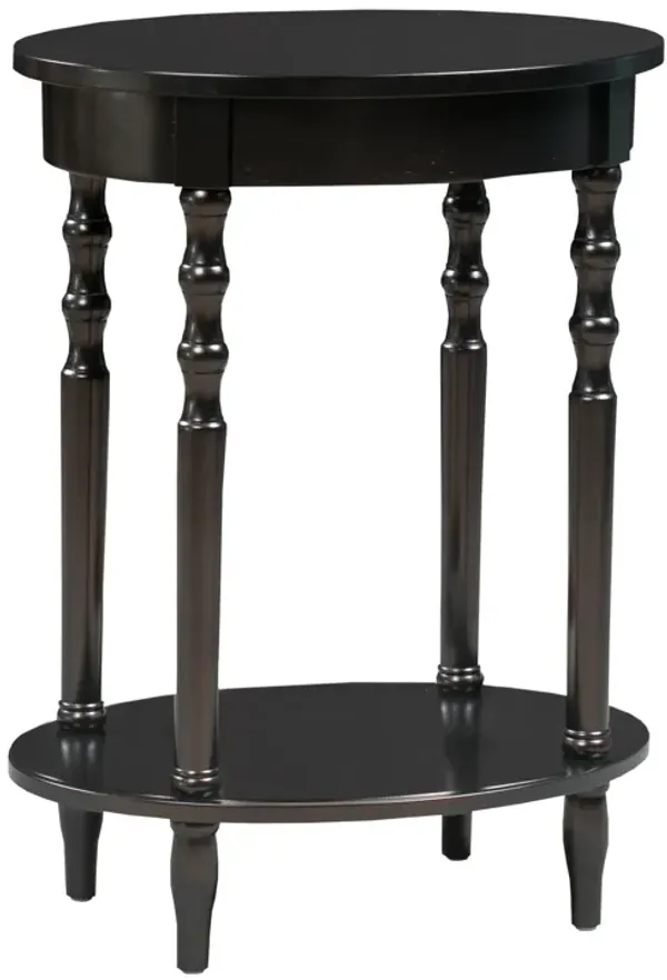 Convenience Concepts Classic Accents Brandi Oval End Table, Black