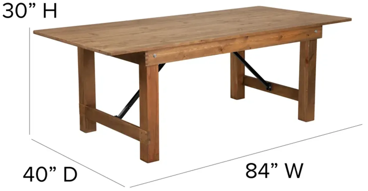 7'x40" Folding Farm Table