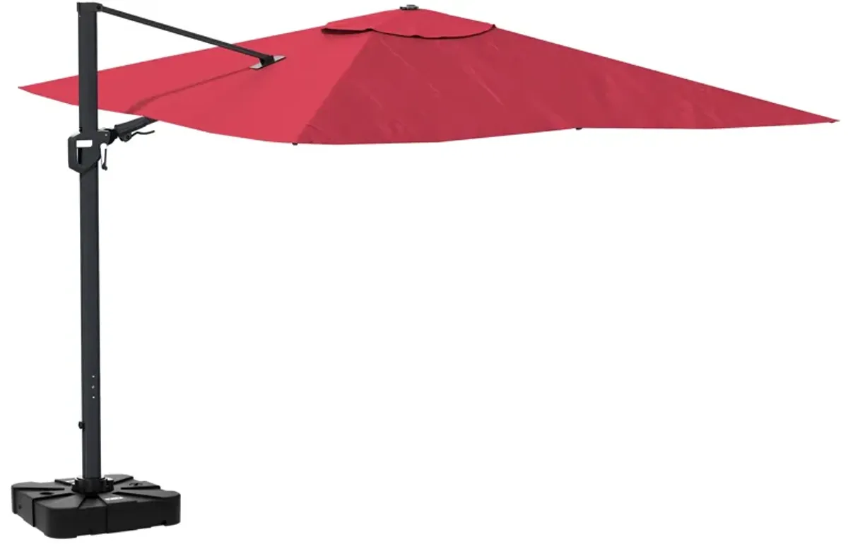 11FT Square Cantilever Patio Umbrella (with Base)