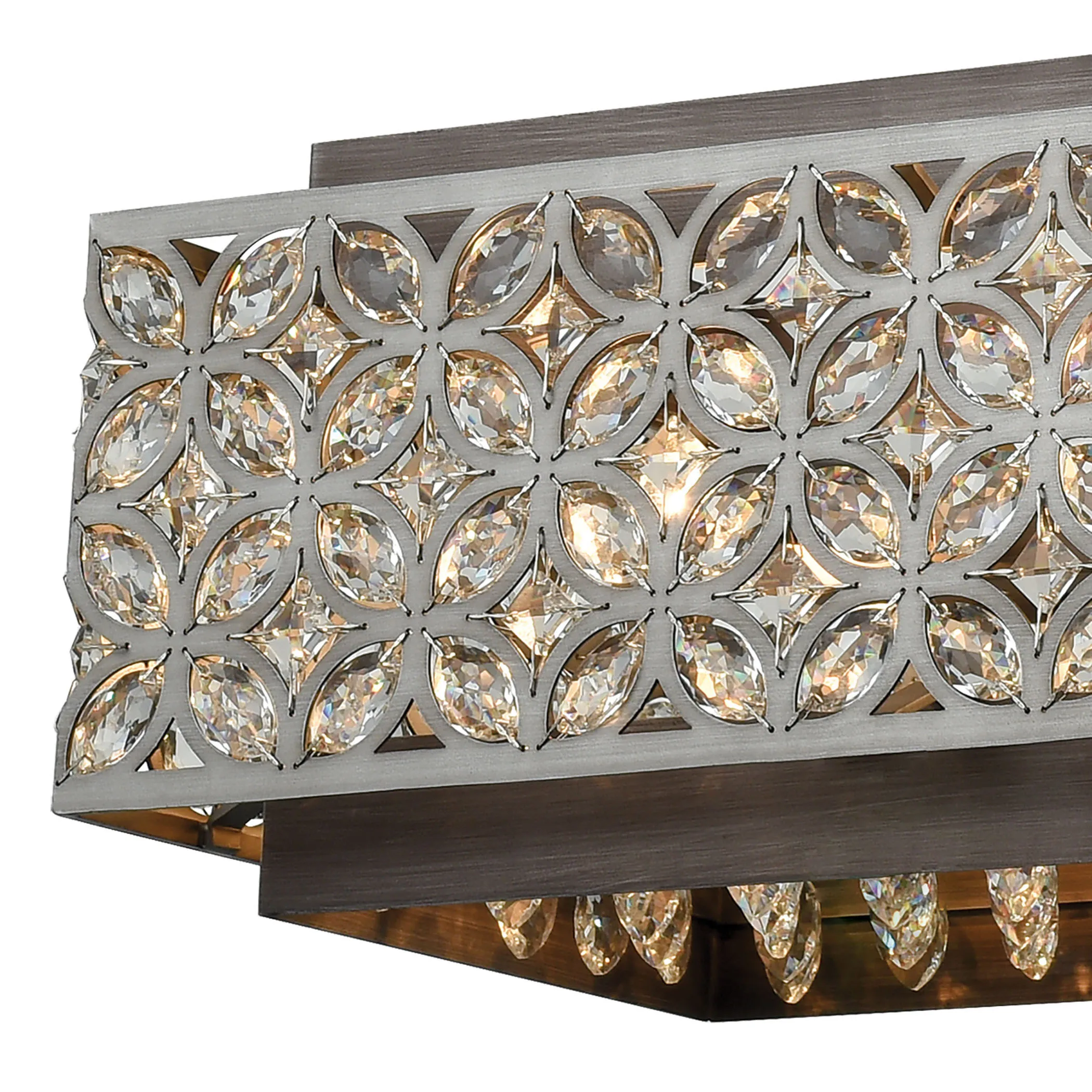 Rosslyn 40'' Wide 8-Light Linear Chandelier