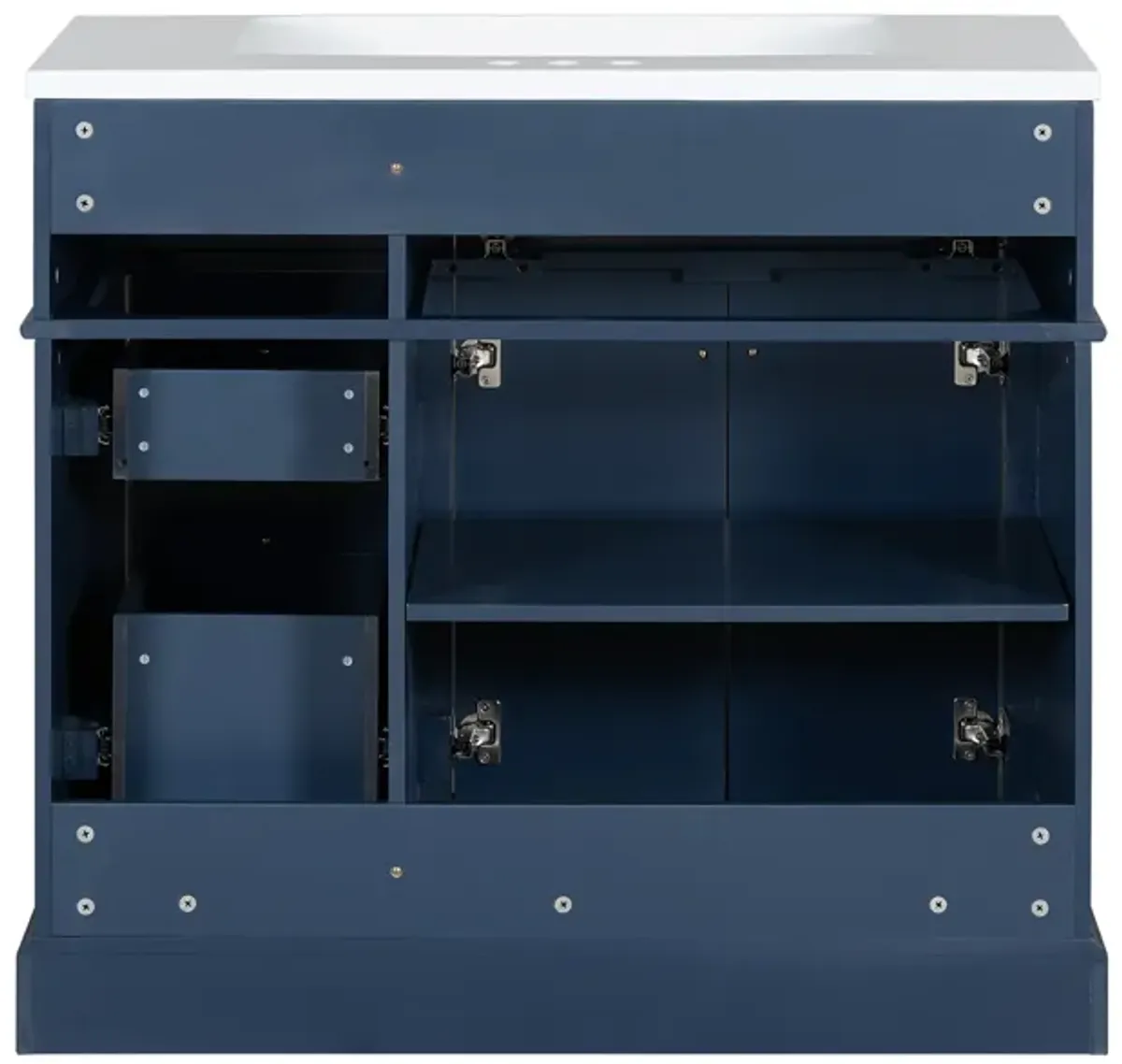 Merax Freestanding Vanity Cabinet with 3 Drawers