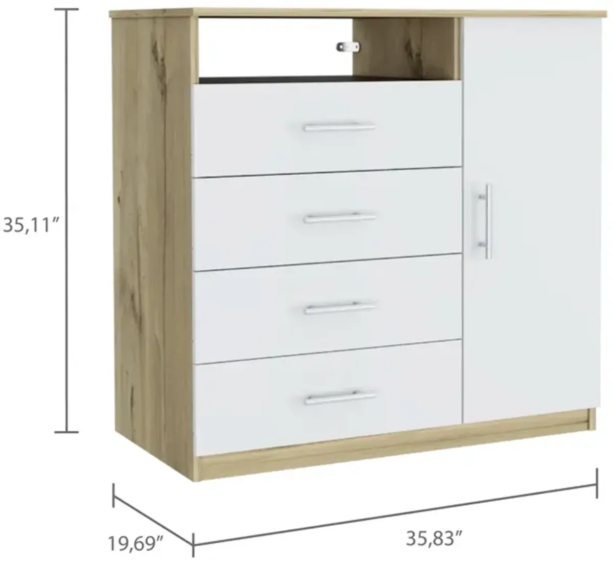 Baylon 4-Drawer 1-Shelf Dresser