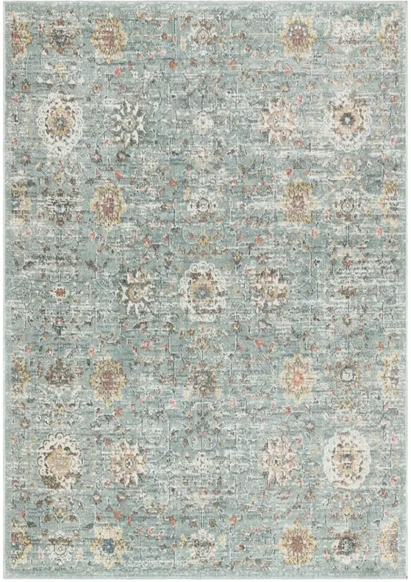 Washable Decor WSD14 Blue 7'10" x 10' Rug