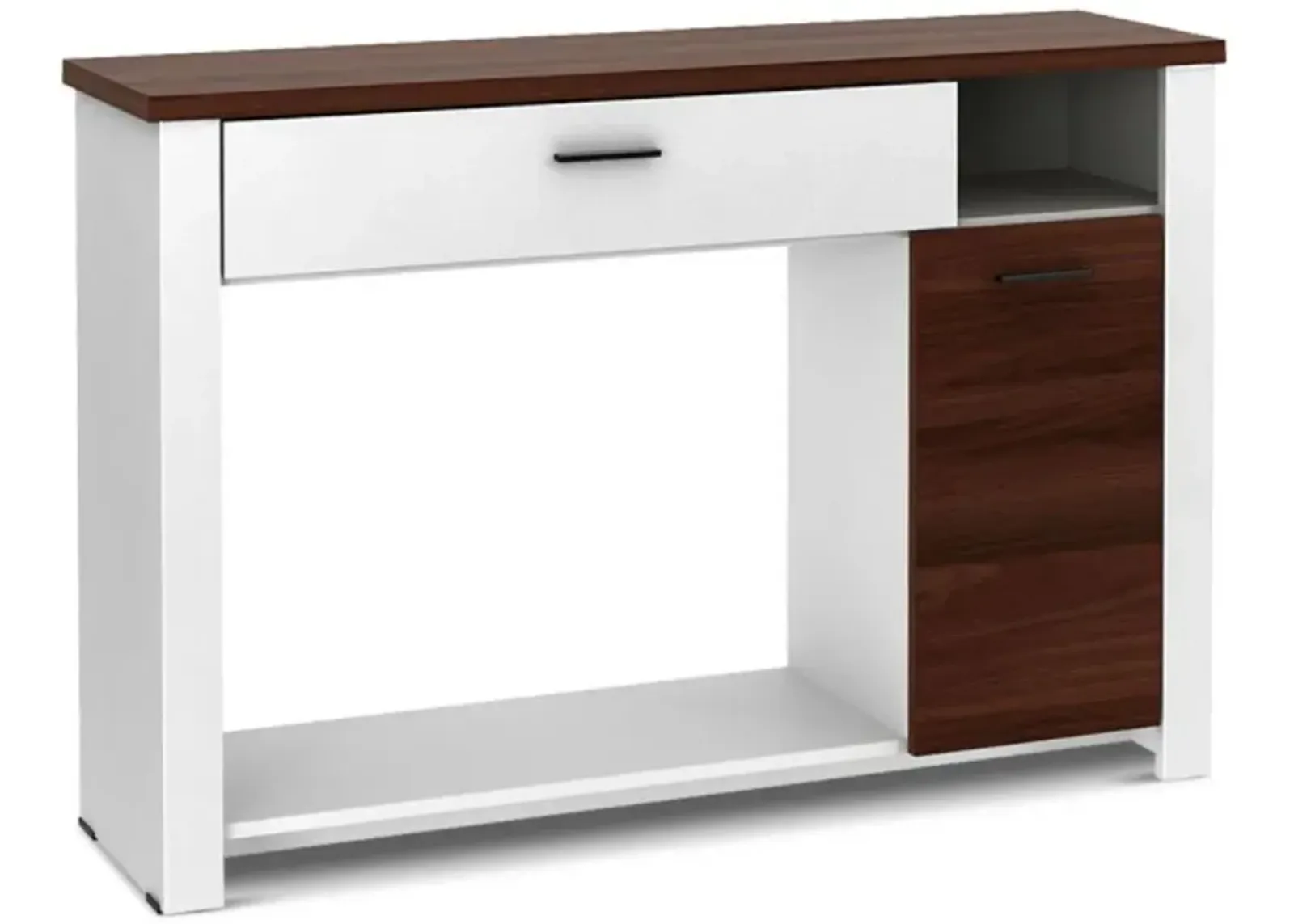 Hivvago 48 Inch Console Table with Drawer and Cabinet