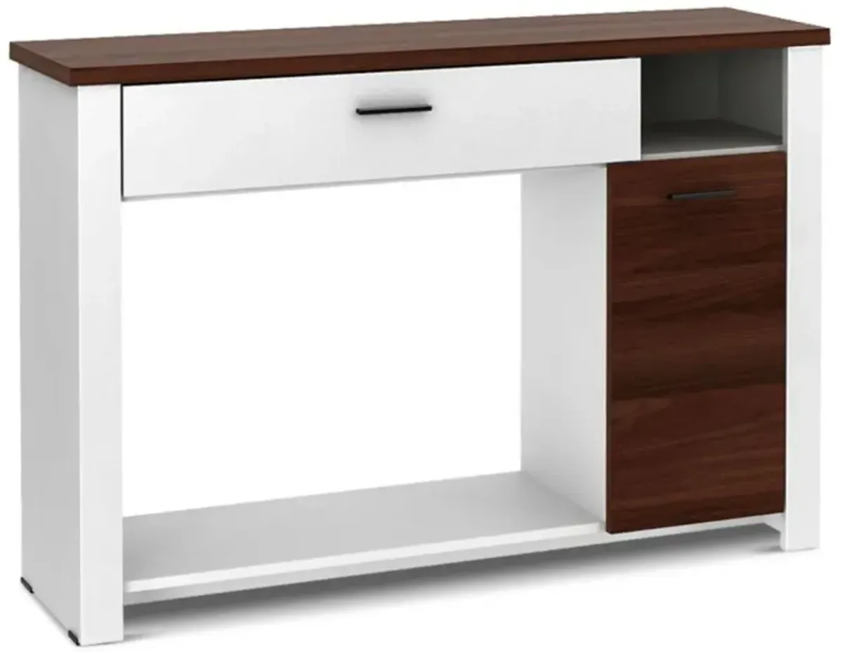 Hivvago 48 Inch Console Table with Drawer and Cabinet