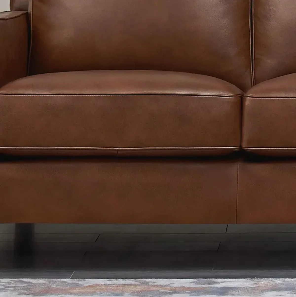 Ashby Top Grain Leather Loveseat