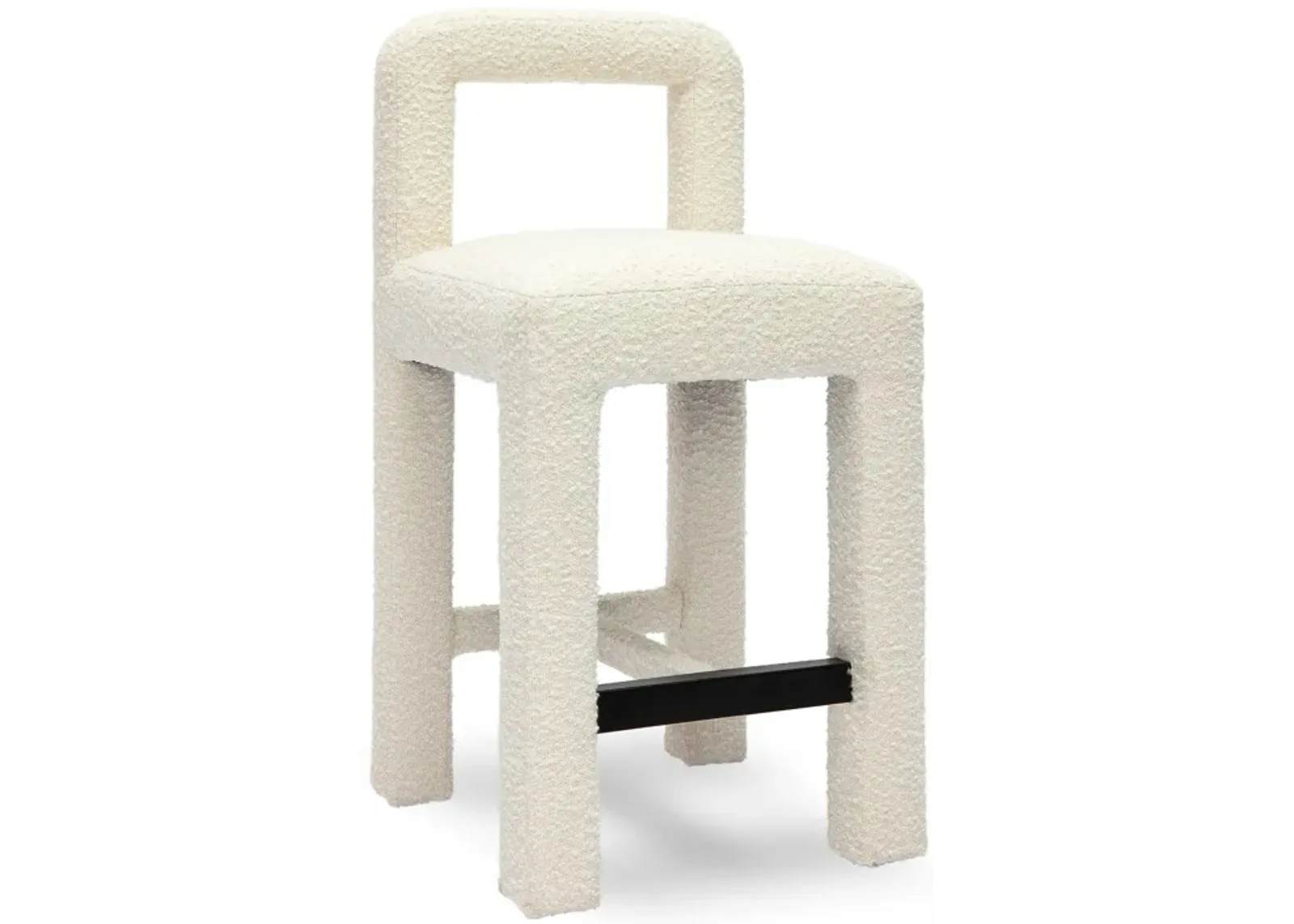 Hazel Cream Boucle Counter Stool