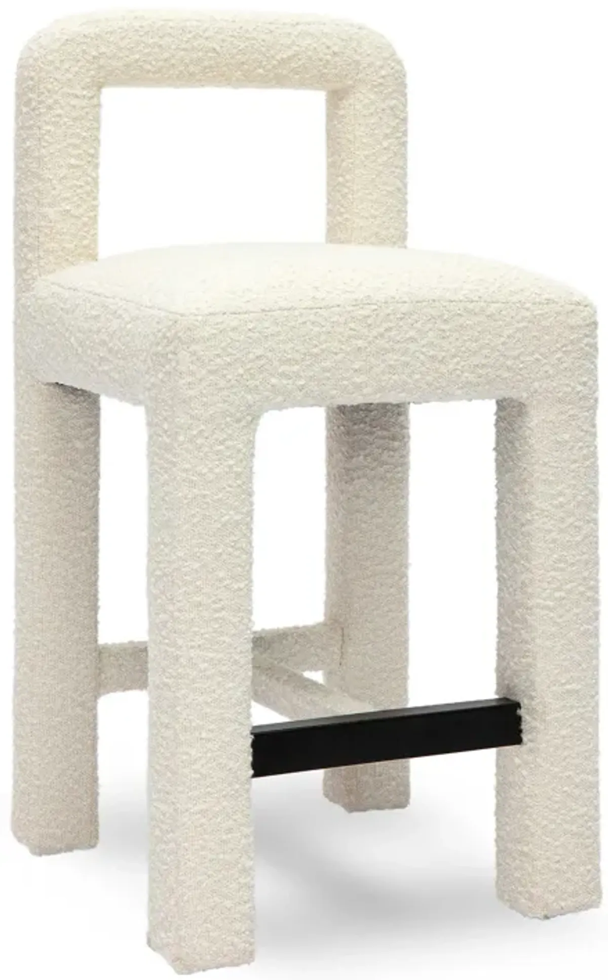 Hazel Cream Boucle Counter Stool