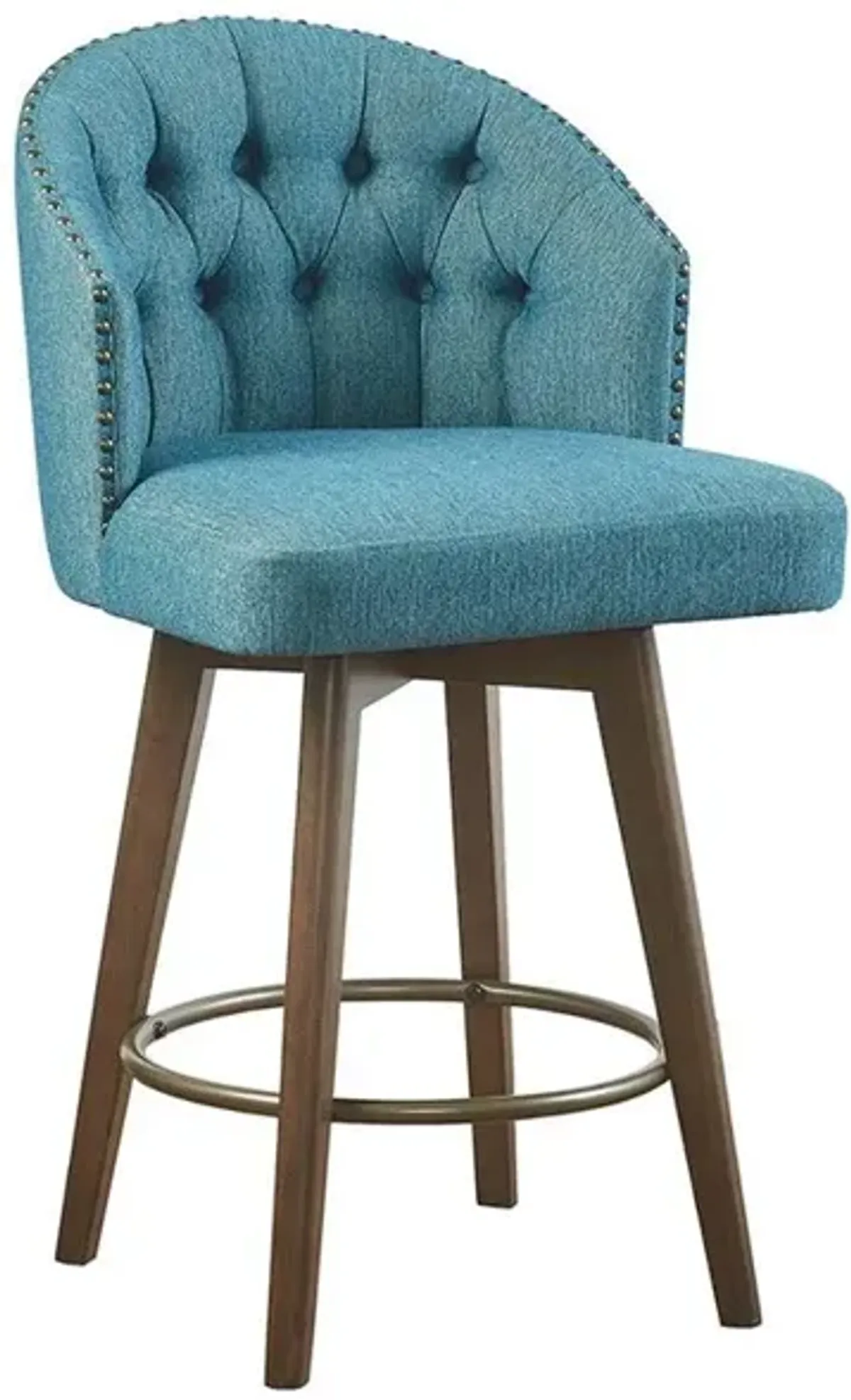 Belen Kox Upholstered 360 Degree Swivel Counter Stool, Belen Kox