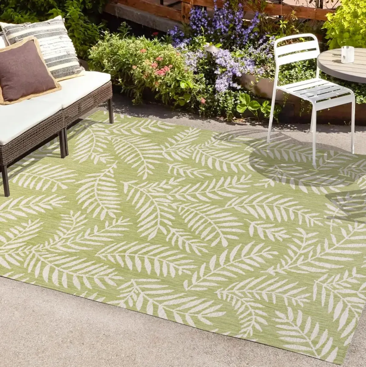 Nevis Palm Frond Indoor/Outdoor Area Rug