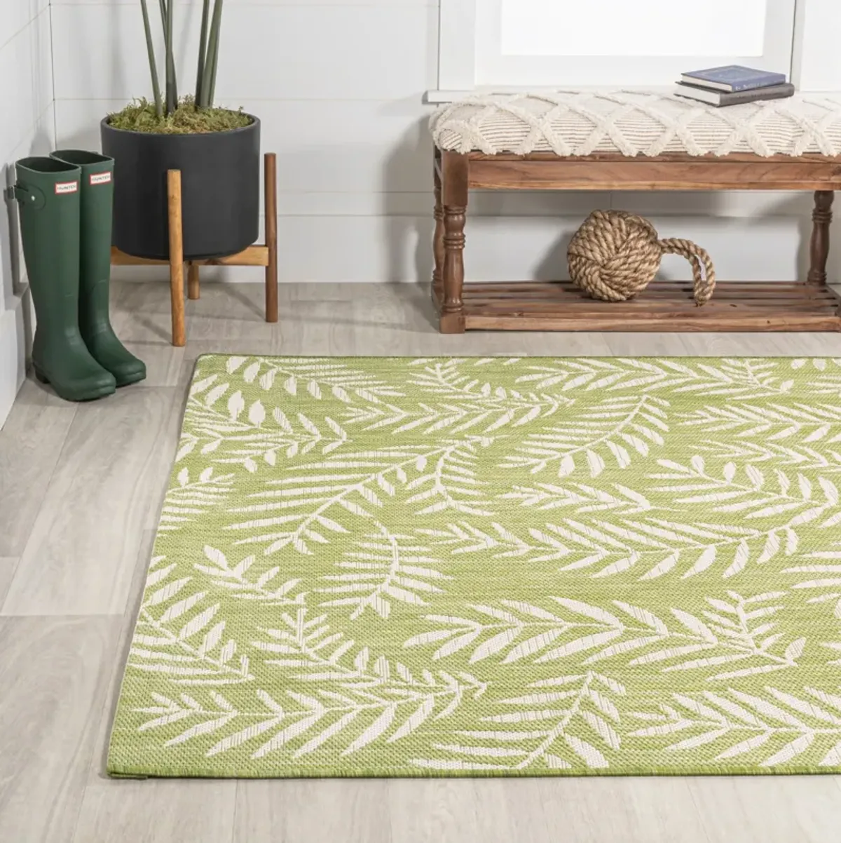 Nevis Palm Frond Indoor/Outdoor Area Rug