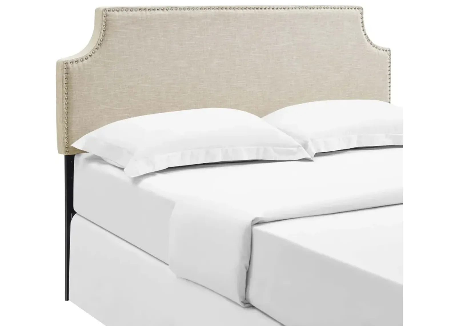 Modway - Laura Queen Upholstered Fabric Headboard Beige