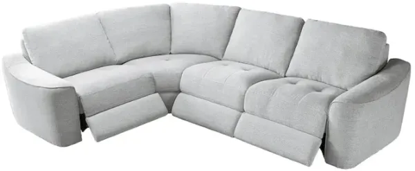 Alexent Power Reclining 4-Piece Sectional Sofa With Storage & Wireless Charging