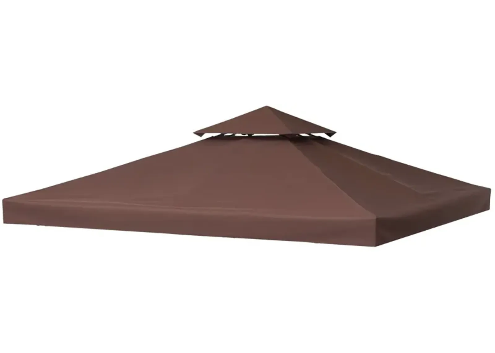 Coffee Gazebo Cover: 10'x10' Replacement 2-Tier Canopy Top