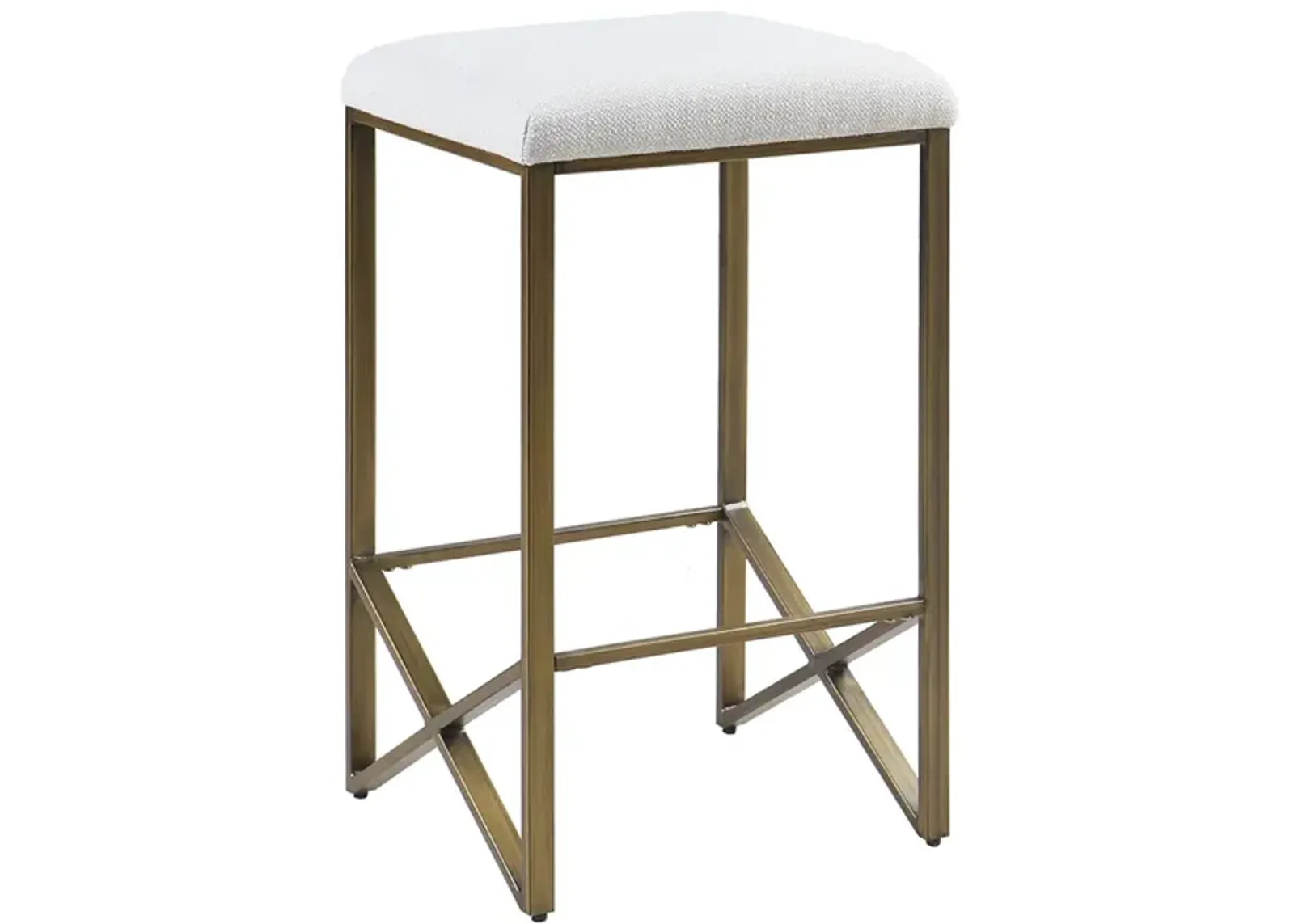 Gracie Mills Kenton Backless Upholstered 26" Counter Stool