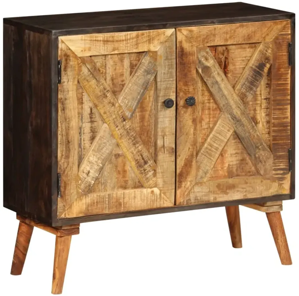 vidaXL Sideboard Solid Mango Wood 33.5"x11.8"x29.5"