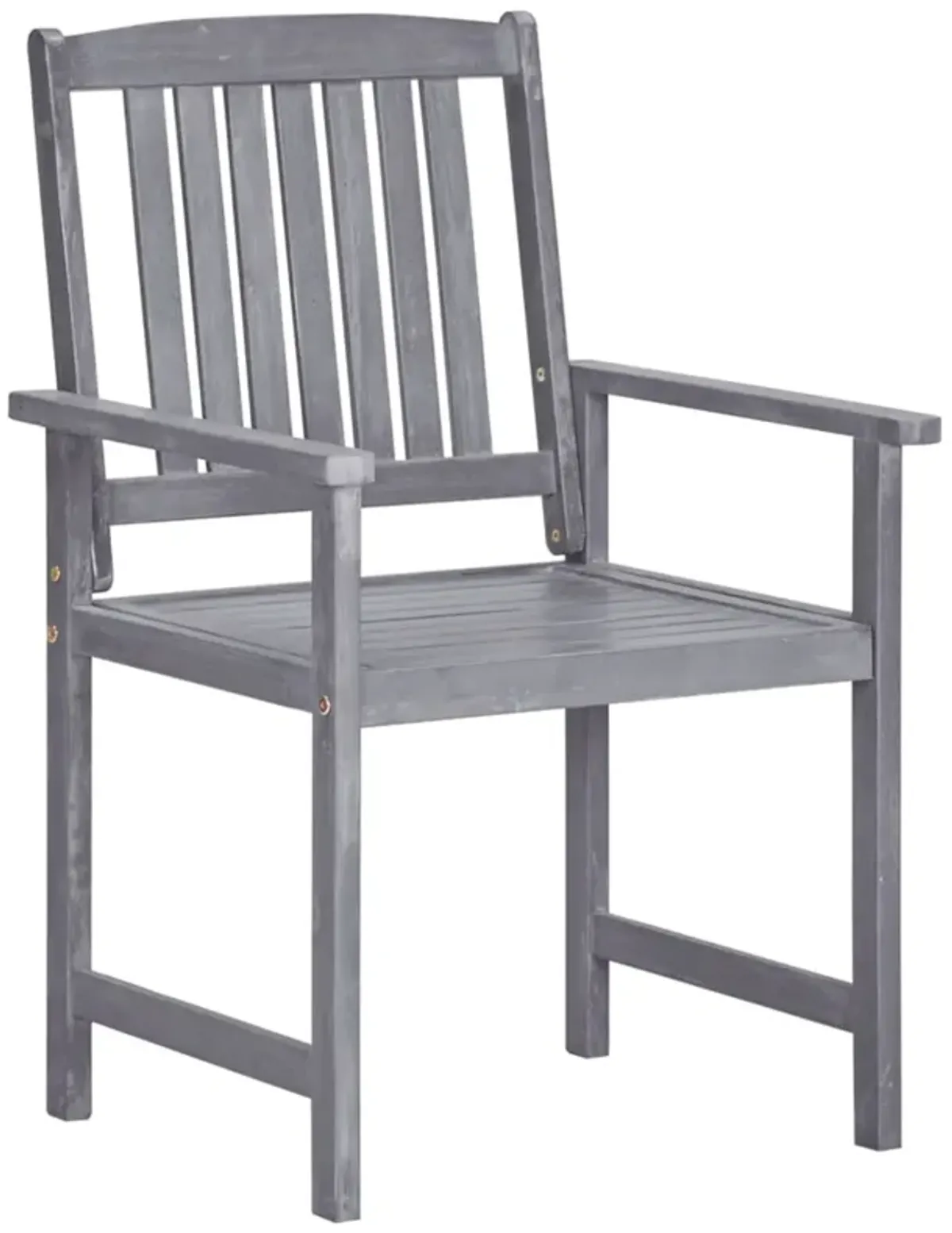 vidaXL Director's Chairs 4 pcs Solid Acacia Wood Gray