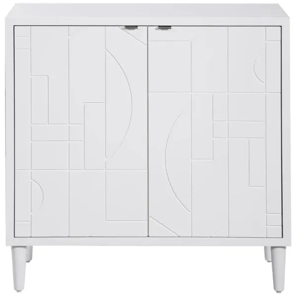 Stockholm White 2 Door Cabinet