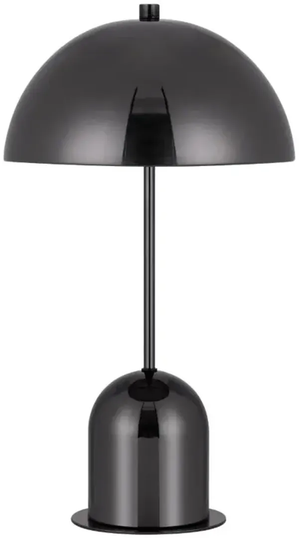 Hivvago 20" Gunmetal Dark Gray Desk Table Lamp With Half Dome Shade