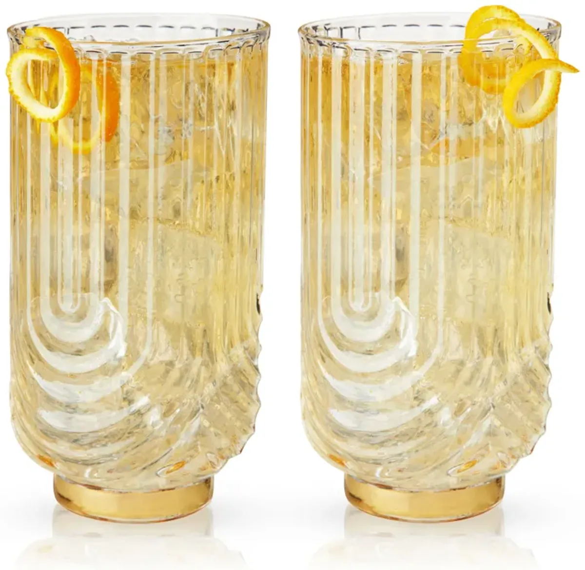 Gatsby Highball Glasses Set of 2