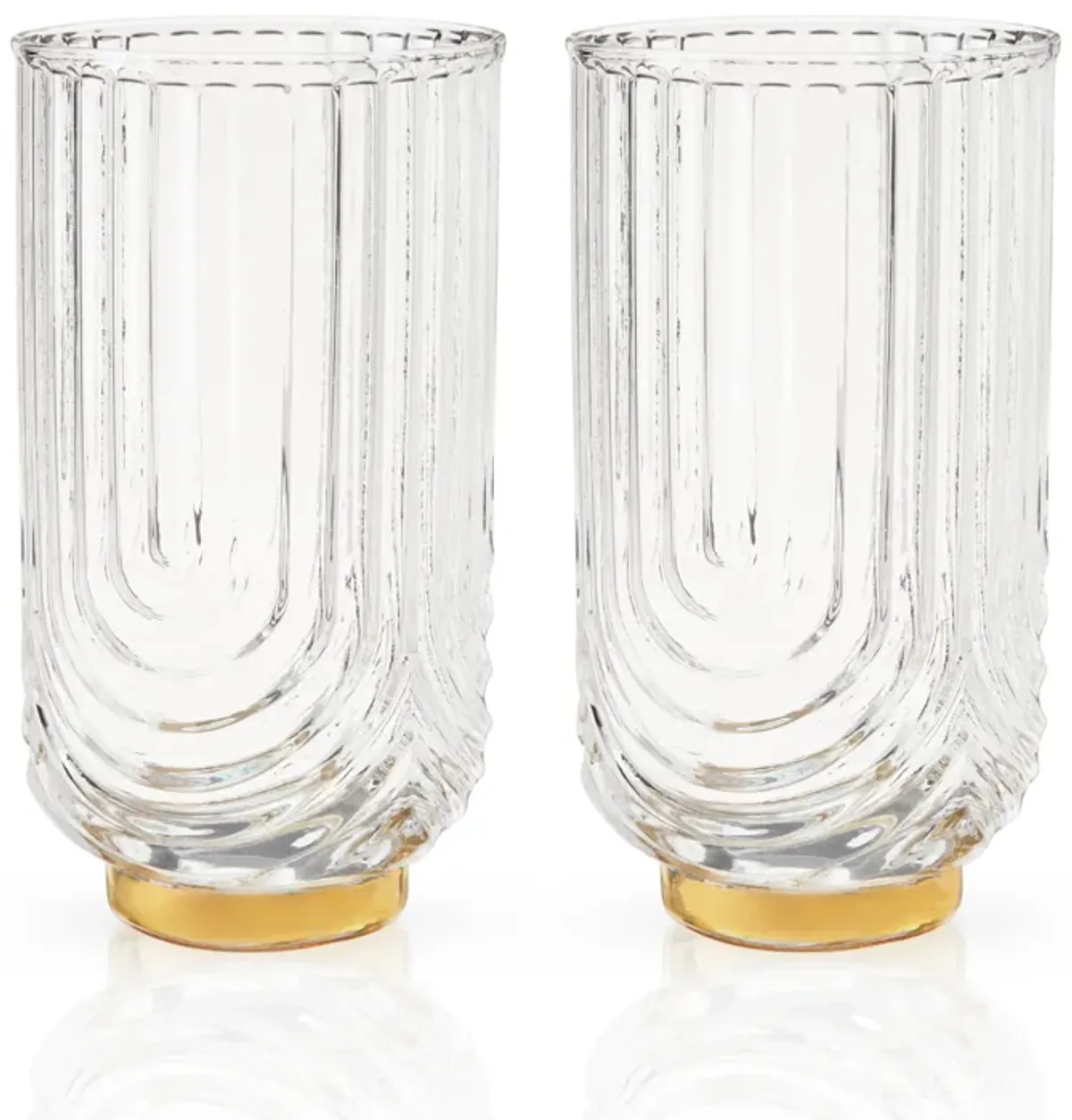 Gatsby Highball Glasses Set of 2