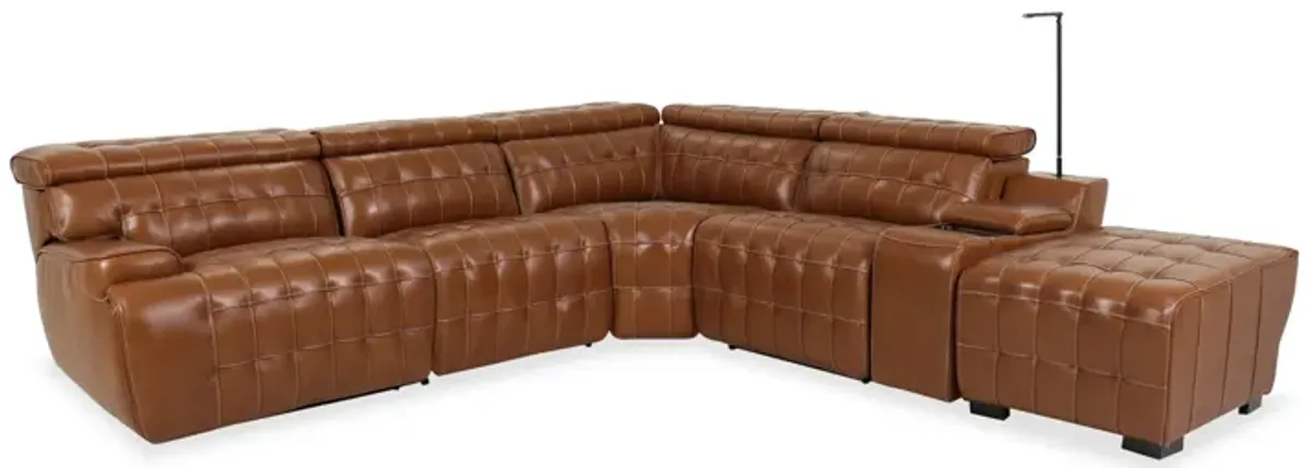 Softee Brown Zero Gravity 6-Piece Sectional