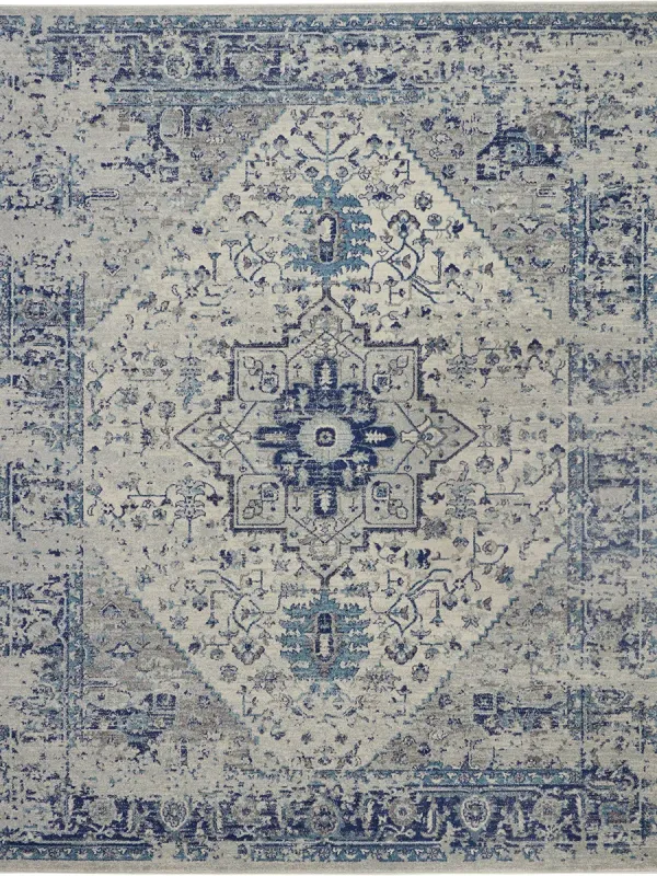 Tranquil TRA06 Ivory/Light Blue 7' x 10' Rug