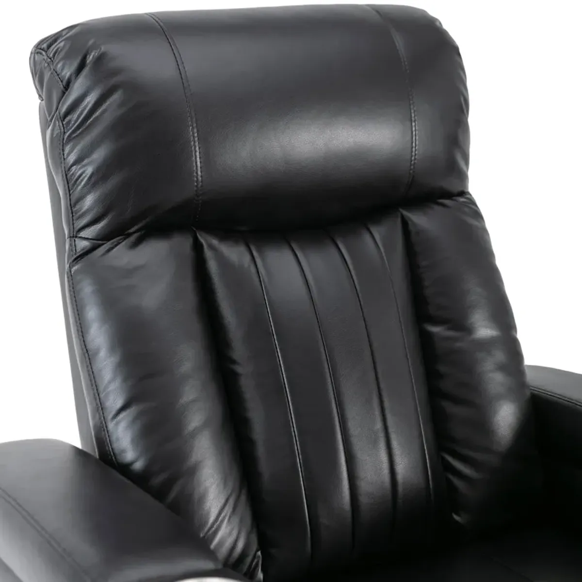 Merax Power Recliner with Storage Arms Swivel Chair