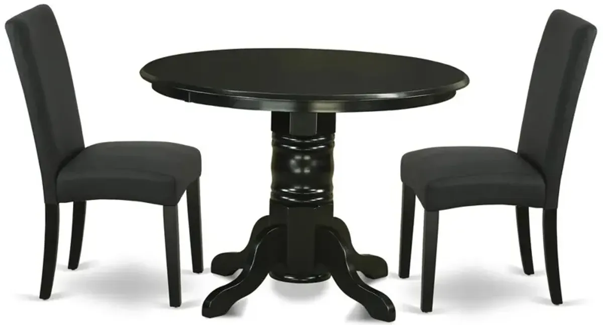 Dining Room Set Black, SHDR3-BLK-24