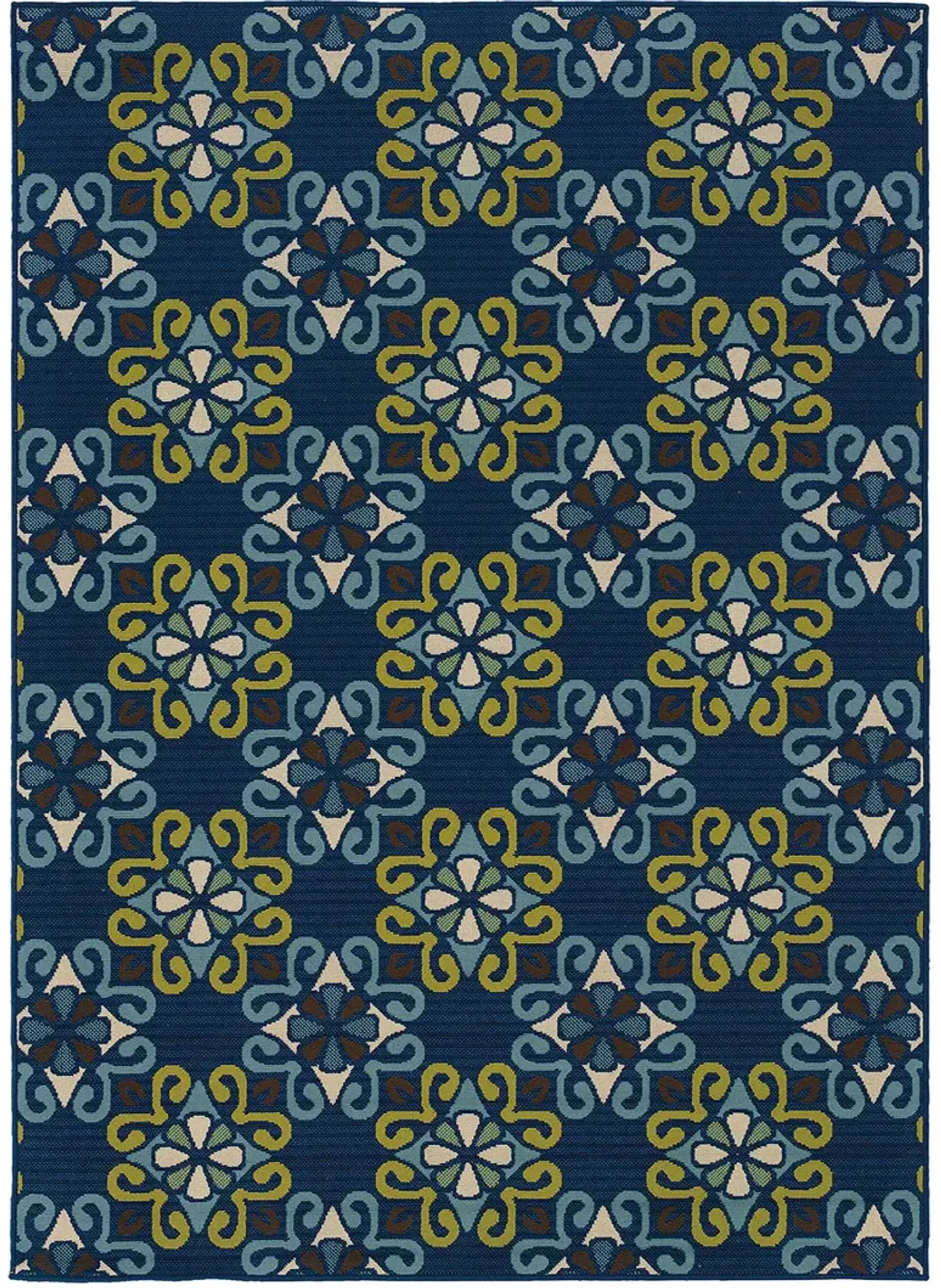 Caspian 1'9" x 3'9" Blue Rug