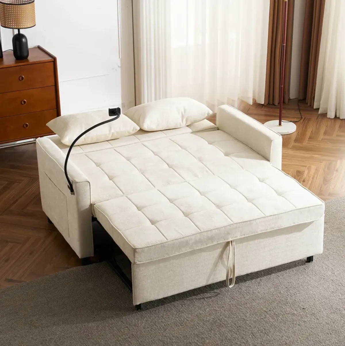 Merax Pull-out Loveseat Sleeper Sofa Bed