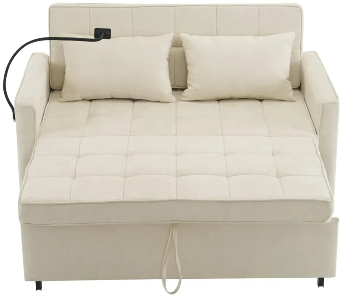 Merax Pull-out Loveseat Sleeper Sofa Bed