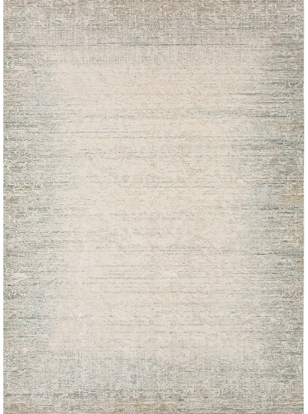 Solitude Mandawa Cream Dark gray 5' X 7'8" Rug