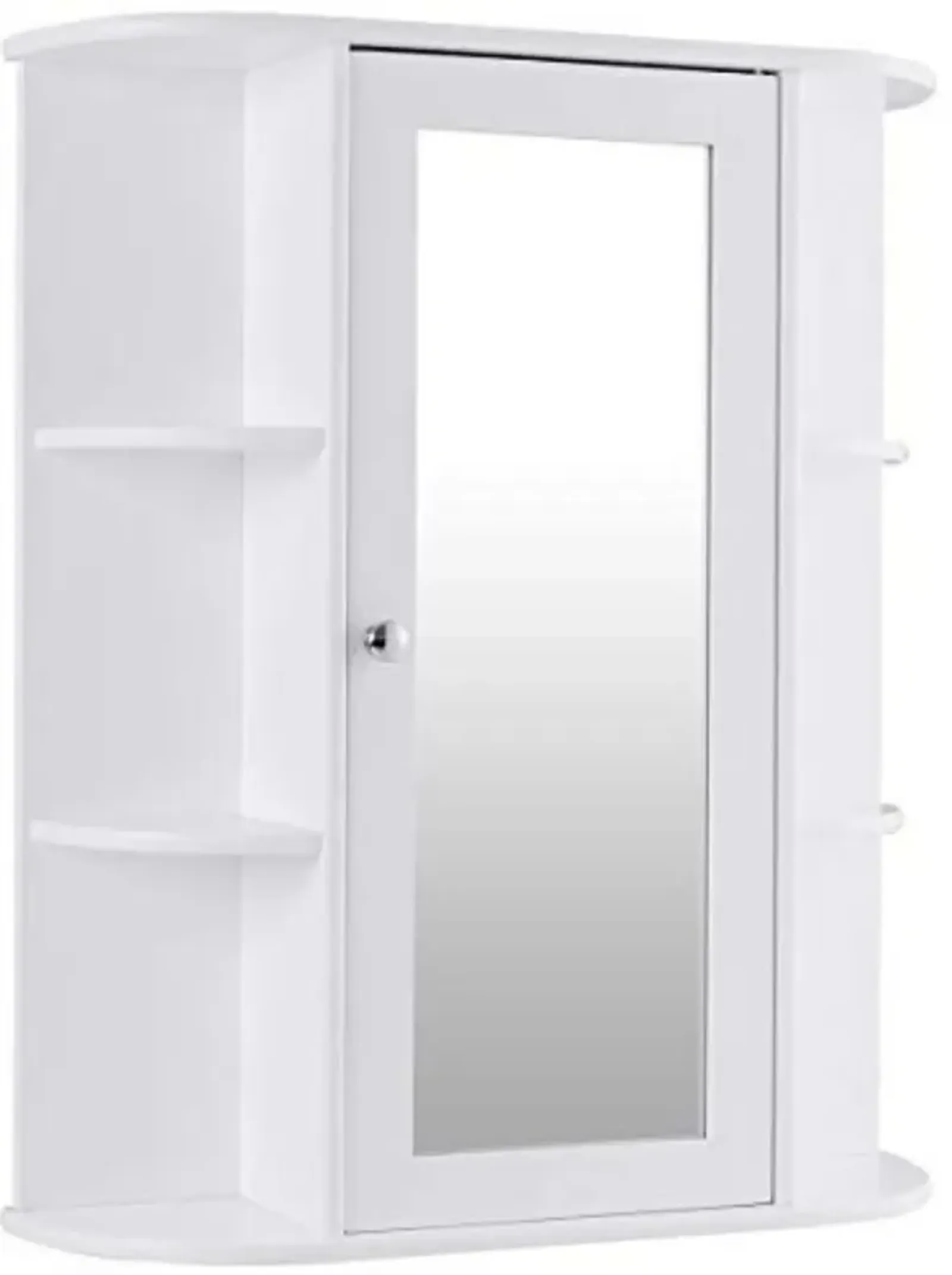 Hivvago White Bathroom Wall Mounted Medicine Cabinet with Storage Shelves