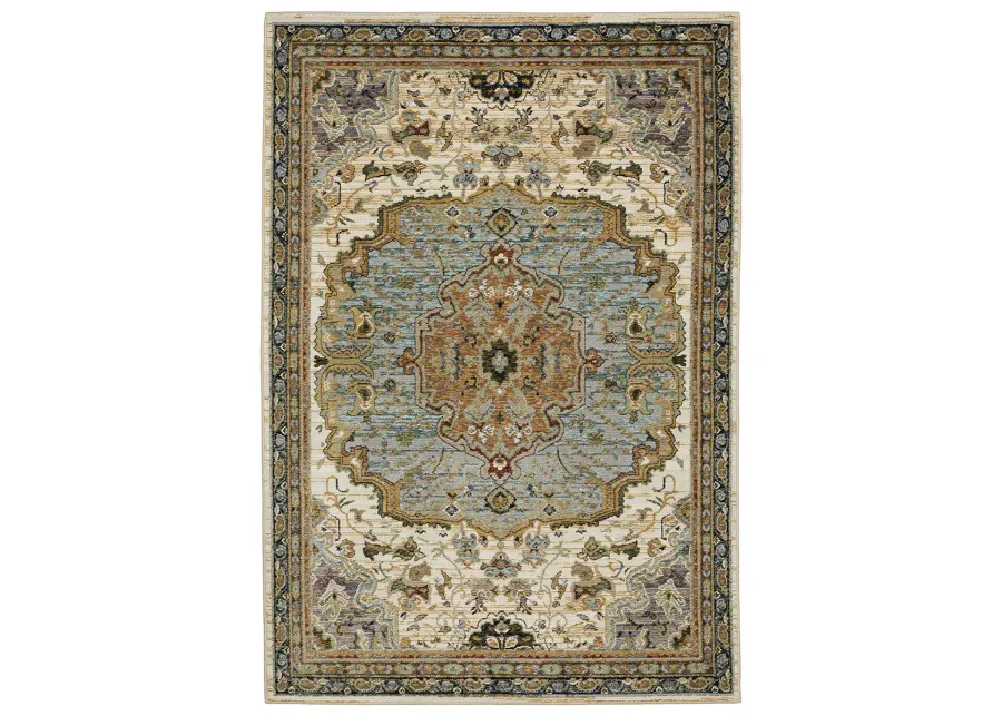 Andorra 7'10" x 10'10" Ivory Rug