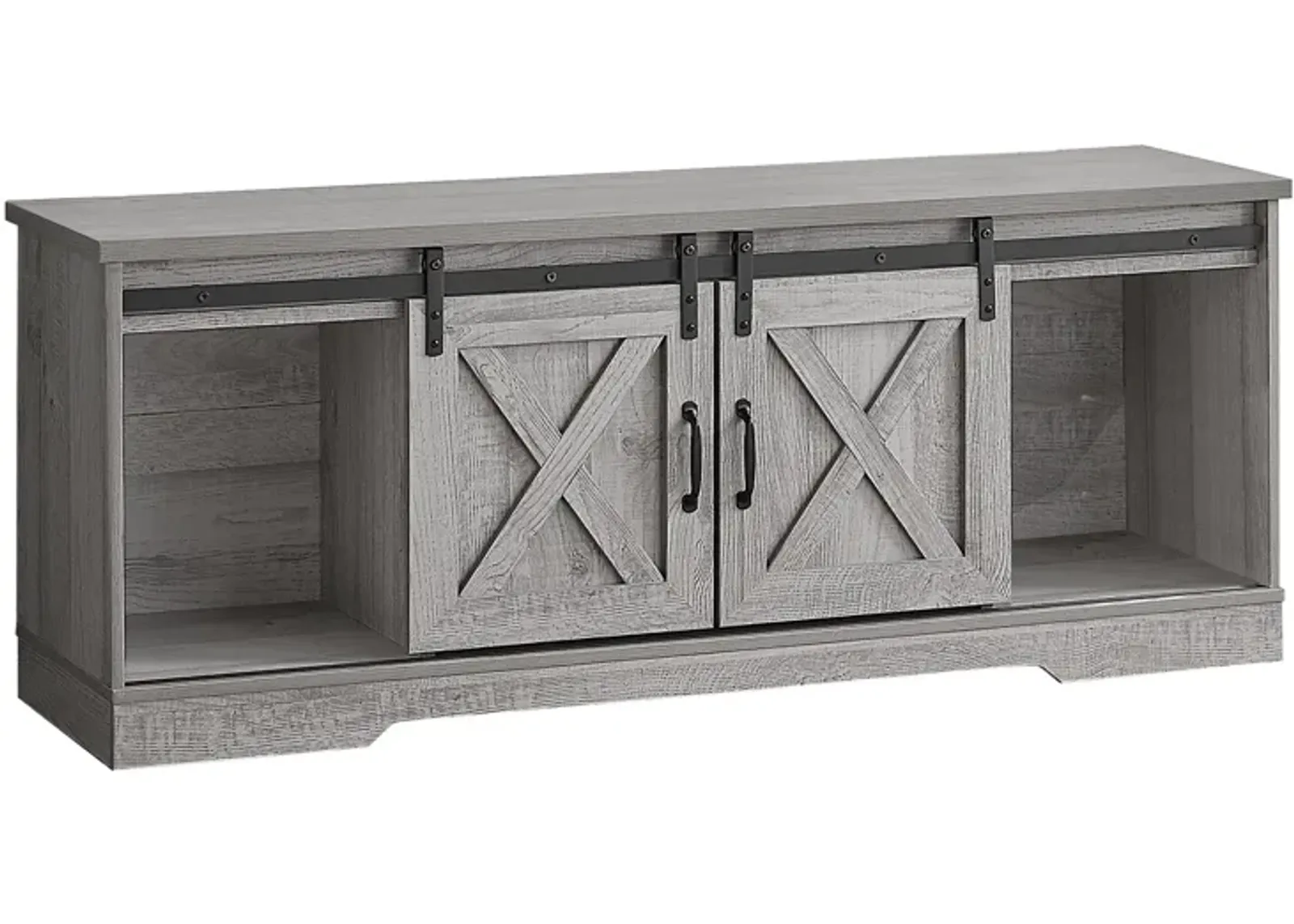 Monarch Specialties I 2747 Tv Stand, 60 Inch, Console, Media Entertainment Center, Storage Cabinet, Living Room, Bedroom, Laminate, Grey, Transitional