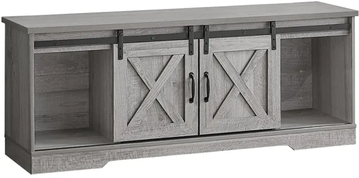 Monarch Specialties I 2747 Tv Stand, 60 Inch, Console, Media Entertainment Center, Storage Cabinet, Living Room, Bedroom, Laminate, Grey, Transitional