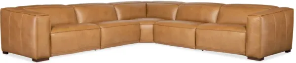 Fresco 5 Seat Sectional with 4 Power Recliners