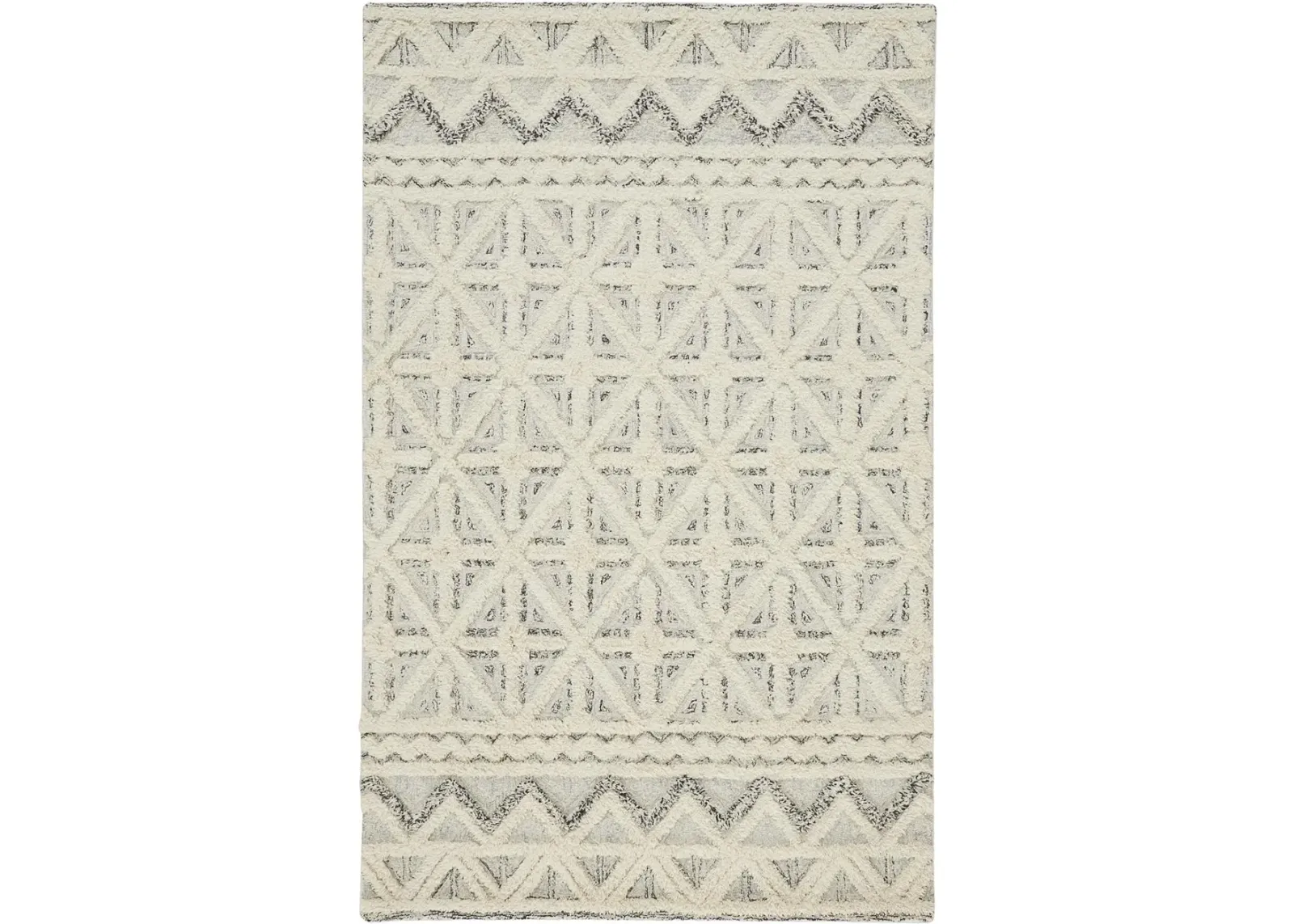 Anica 8007F Ivory/Black 5' x 8' Rug