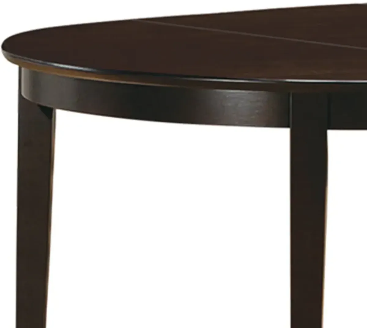 Modish Oval Shaped Wooden Dining Table, Brown-Benzara