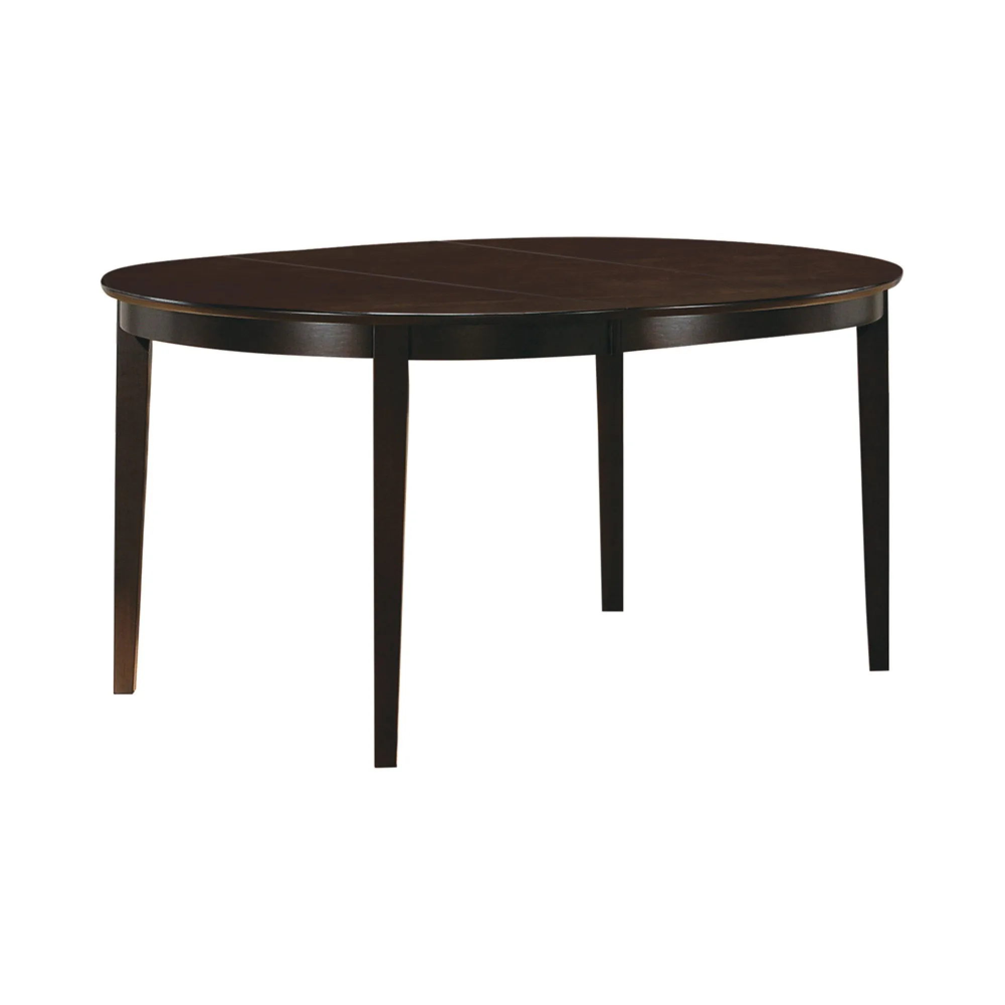 Modish Oval Shaped Wooden Dining Table, Brown-Benzara