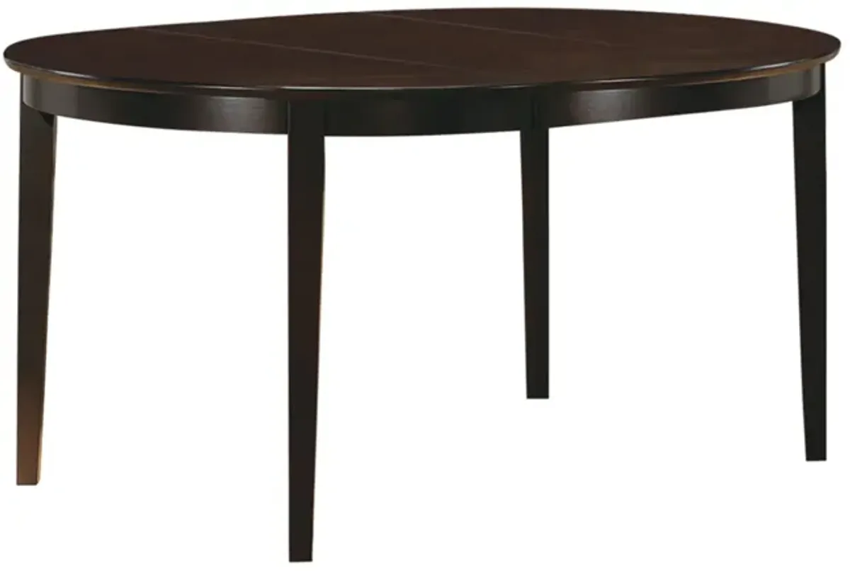 Modish Oval Shaped Wooden Dining Table, Brown-Benzara