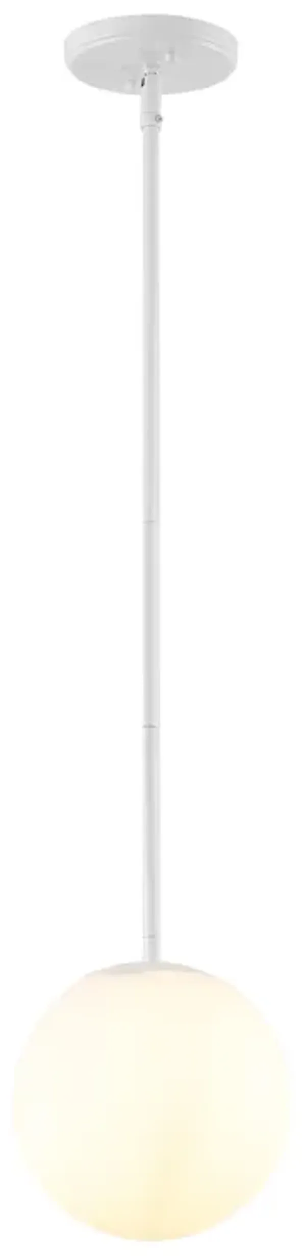 Bleecker 7.75" Metal/Glass Globe LED Pendant