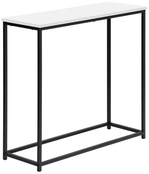 Accent Table, Console, Entryway, Narrow, Sofa, Living Room, Bedroom, White