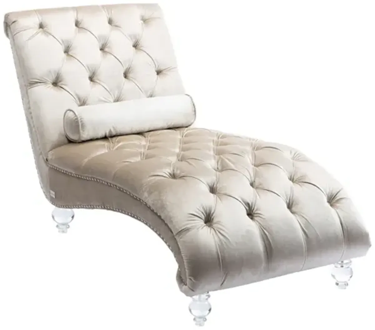 Leisure Concubine Sofa With Acrylic Feet