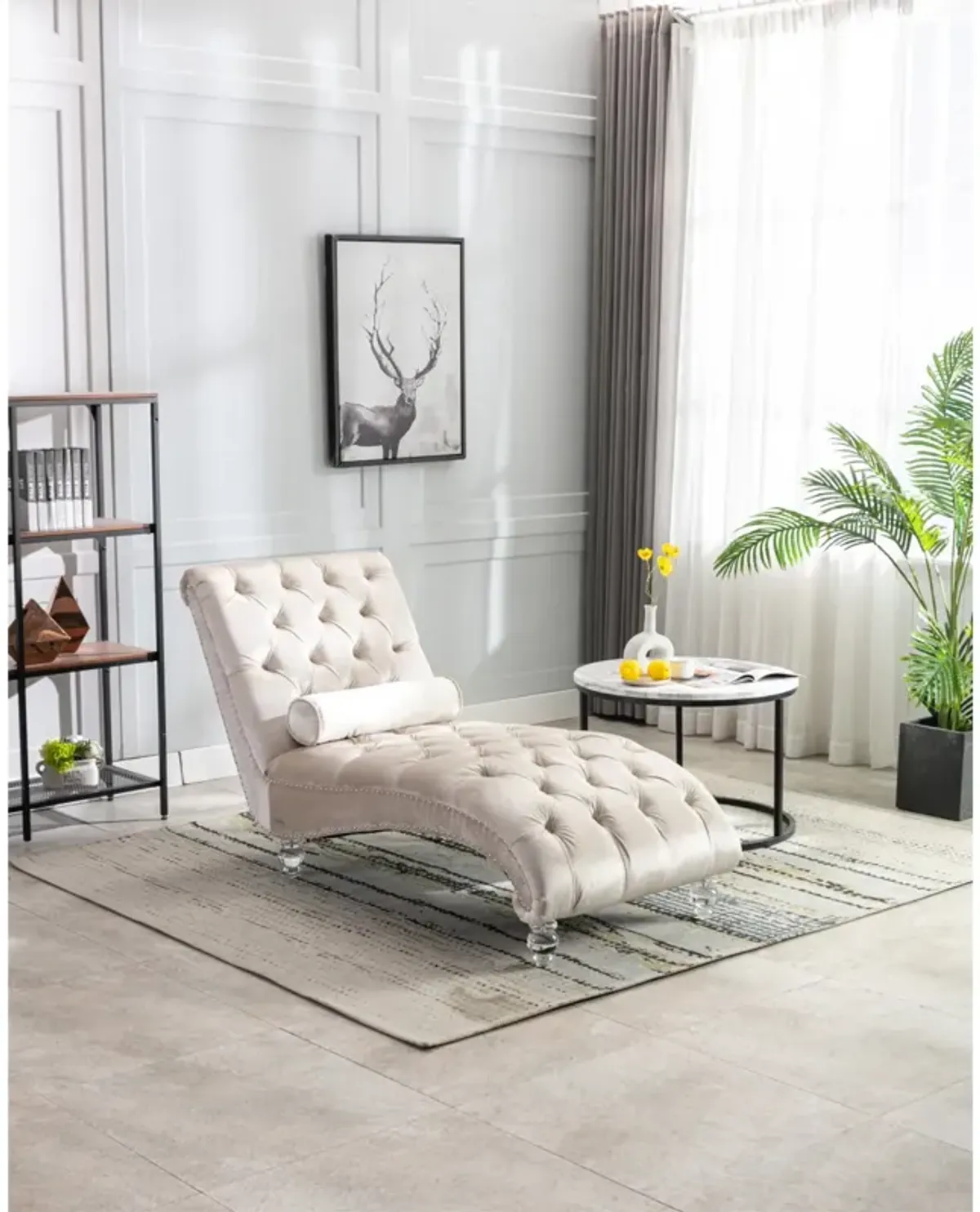 Leisure Concubine Sofa With Acrylic Feet