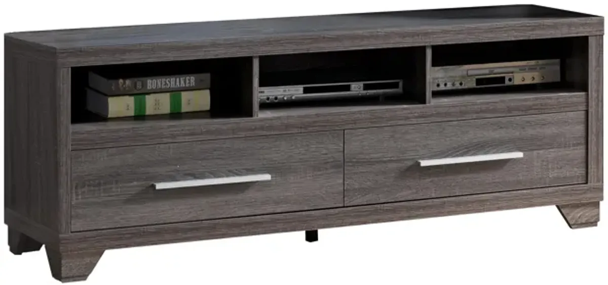 TV Stand Distressed Grey